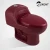 Import porcelain deep red color one body floor mounted toilet bowl from China