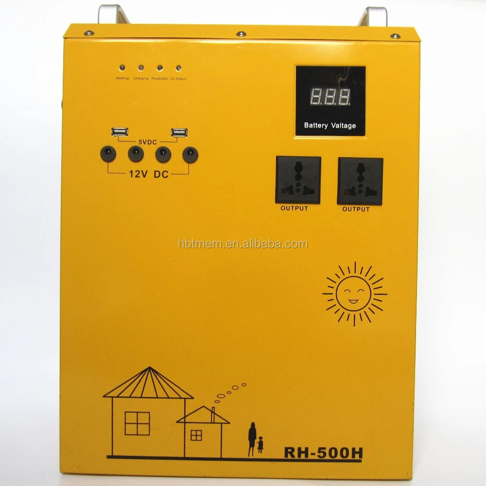 Portable home solar energy 500W solar generator solar power system self generating power system