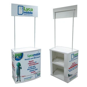 Portable Promotional Display Counter, Coffee Shop promotion table.