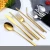 Import Portable Travel Metal 304 Stainless Steel Cutlery Spoon Fork Knife Cutlery Set With Pouch Package from China