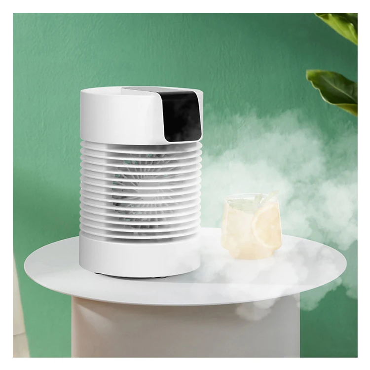 portable usb 5000mAh 350ml cooling fan humidifier cooler air conditioner water misting hand held fan mist maker outdoor office