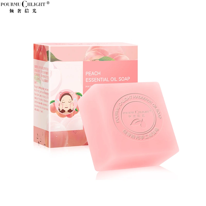 Pourmu Chlight 100% natural handmade soap mild moisturizing whitening skin mite removal soap, own brand