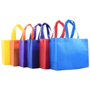 PP Material Open Laminated Non Woven Bags Handle Nonwoven Bag