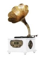 Pretty Art incomparable tribute consumer trace back time audio video Turntable electrolytic copper  wireless CD PLAYER Speaker