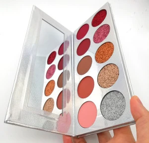 Private Label Long Lasting Matte 10 Colors Glitter Eyeshadow Palette