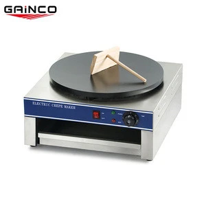 Professional chinese industrial stainless steel electric crepe pancake maker 220 volts