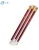 Import Promotional customized 7 inches wooden children&#x27;s hexagon red rod HB lead-free pencils with eraser for schools use from China
