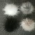 Import Promotional gift cute raccoon fur pompom/fake raccoon fur ball/faux raccoon fur pom pom with snap from China