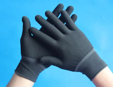 PU coated working safety gloves for electrical factory