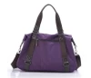 purple soft fashion nylon tote bag