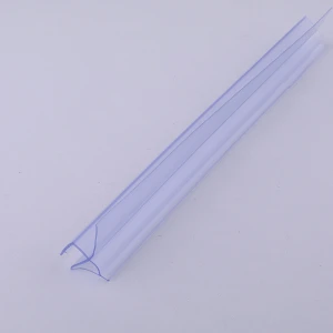 PVC Waterproof Weather Strip, Shower Glass Door Rubber Seal Strip