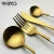 Import PVD gold coating high quality stainless cutlery corelle dinnerware sets christmas cutlery set from China
