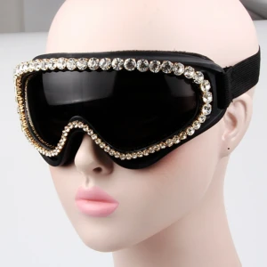 Qmoon Black Handmade Faceshield Big Oversized Sunglass Face Shield