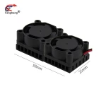 Raspberry Pi dual fan heatsink built-in thermal conductivity Raspberry Pi 3B 4B motherboard 25mm Axial Flow fan