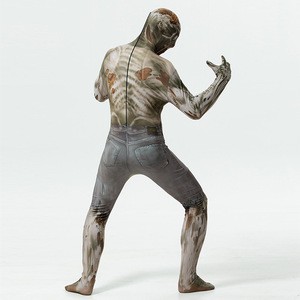 Ready to ship halloween party zentai suit movie full body suit