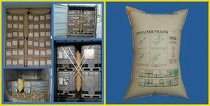 recycled inflatable and deflatable kraft paper space filling supporting the cargoes container dunnage air bag