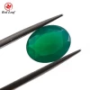 Redleaf gems natural stone oval shape 8*10mm Natural Agate Stone green agate