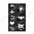 Import Reusable adhesive henna tattoo drawing halloween face paint stencil set from China