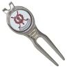 RI519 New design customized logo ball marker divot tools golf with great price