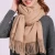 Import RM143 Fashional Women Winter Loose Waistcoat Solid Color Knitted Acrylic Scarf Shawl from China