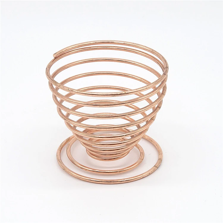 Rose gold metal spiral makeup sponge drying stand display cosmetic puff holder