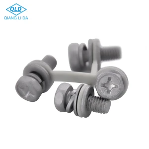 Rubber connector with two hex head bolts and washers set ss assembly screws for telecommunication industrial
