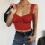 Import S3223-new arrivals 2021 cheap casual  u neck shirts for women camisoles ladies crop tops from China