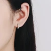 S925 Sterling silver earrings set with D color Moissanite earrings High quality diamond fashion earrings