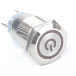 SAIPWELL19mm Electronic Button Wholesale IP67 Power ON/OFF Metal Push Button Switch