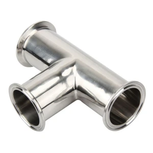 Sanitary Tri Clamp Ferrule 304 Stainless Steel 3 Way Elbow Pipe Fittings