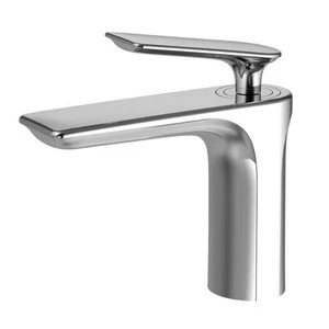 Sanitary Ware New Design Signal Handle Hot + Cold Water Brass Basin Faucet for Bathroom