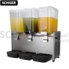 SCHIGER 3 Tank Commercial Cold Beverage Dispenser Restaurant Juice Cooler Jet Pump Classic Drink Dispenser