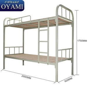 School staff hospital hostel heavy duty designer stainless steel double decker bunk bed steel bed