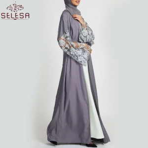Segunda Mano Simple Style Dubai Muslim Dress Islamic Scarf Hijab Women Abaya Turkey