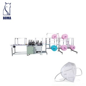 Semi Automatic Disposable Medical Facial Mask Making Machinery Equipment 3 Ply Nonwoven Surgical Face Mask Machine