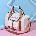 Sequin Pink Sports Gym Dry And Wet Separation Shoe Position Handbag Large Capacity Luggage Travel Bags