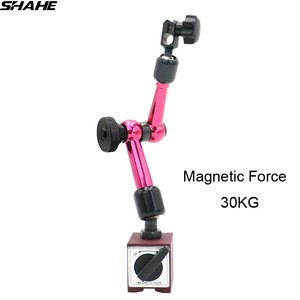 SHAHE Mini Universal Flexible Magnetic Base Holder Stand for indicator gauge Magnetic Force 30KG