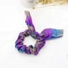 Shiny metallic scrunchies hair band tie hair band accessories womens hair scrunchies