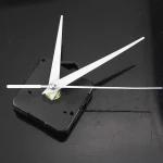 Silent large wall Quartz Clock Movement Mechanism Black & White Hands Repair Tool Parts Kit DIY Set With Hook