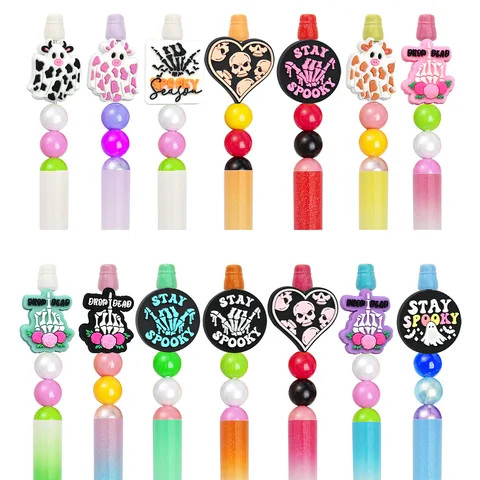 Silicone Beads Wholesale For Pen Making Diy Silicone Focal Beads Make Keychain Lanyard Custom halloween Bead