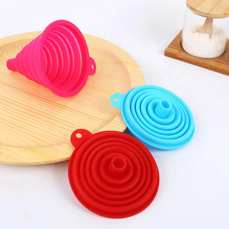 Silicone Material and Eco-Friendly Feature Wholesale Folding Collapsible Silicone Funnel