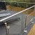 Import Silver full aluminium external stair handrail  balcony glass balustrade from China