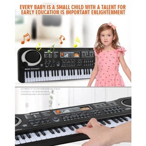 Simulation 61 keys bandstand keyboard piano electronic organ with microphone