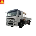 Sinotruk Howo  mini truck mounted crane with 3 ton Telescoping boom truck crane  for sale