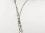 SINRONG 6mm 8-row Crystal decorative shoelace DIY rope water diamond rope Rhinestone flash tube color shoelace glue technology