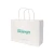 Import Small Size Packaging Foldable Carrier Custom Logo Printing Food White Twist Handle Paper Bag from China