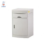 small stainless steel bedside cabinet white medical table hospital nightstand