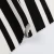 Import Soft polyester rayon black and white stripes stretch 4x2 knit rib fabric from China
