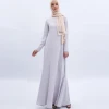 Solid Color Long maxi Dubai Africa Pakistani ladies Islamic Clothing femme muslim dress white abaya for women