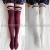 Import special style cable knit lace women boot women thing high socks from China